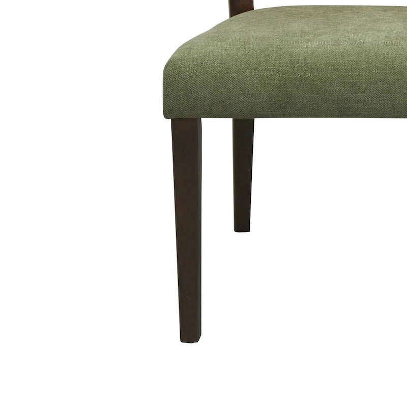 Sedia da pranzo imbottita con schienale in rattan Mid-Century - Set da 2