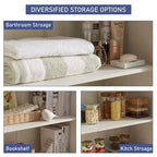 Mobile portaoggetti in legno da 72 pollici con anta scorrevole a granaio e cassetto