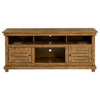 Mobile TV con credenza, 2 ante e 4 ripiani, Legno marrone 60 pollici