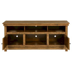 Mobile TV con credenza, 2 ante e 4 ripiani, Legno marrone 60 pollici