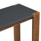 Consolle stretta con ripiano inferiore