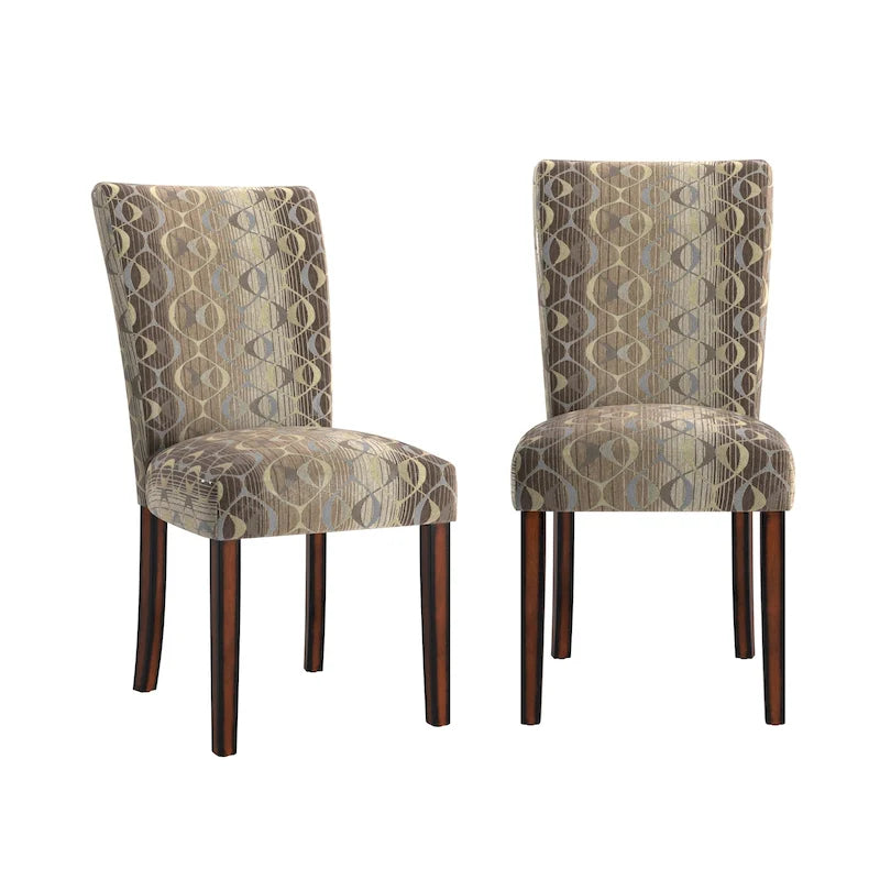 Sedie da pranzo Parsons con stampa (set da 2)