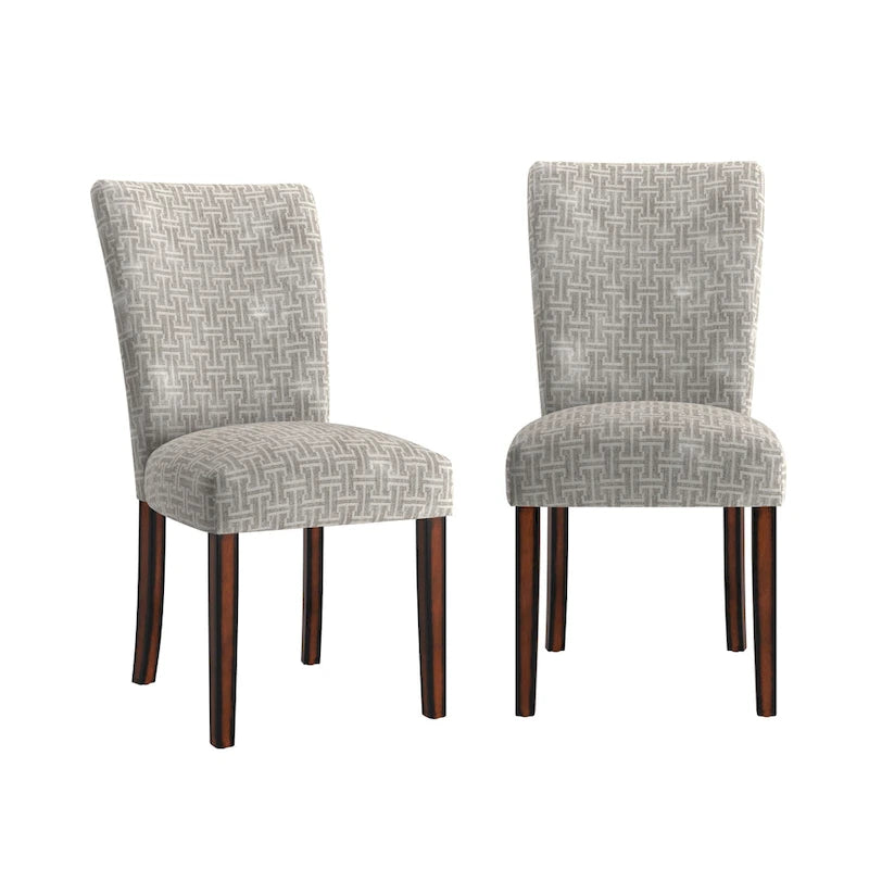 Sedie da pranzo Parsons con stampa (set da 2)