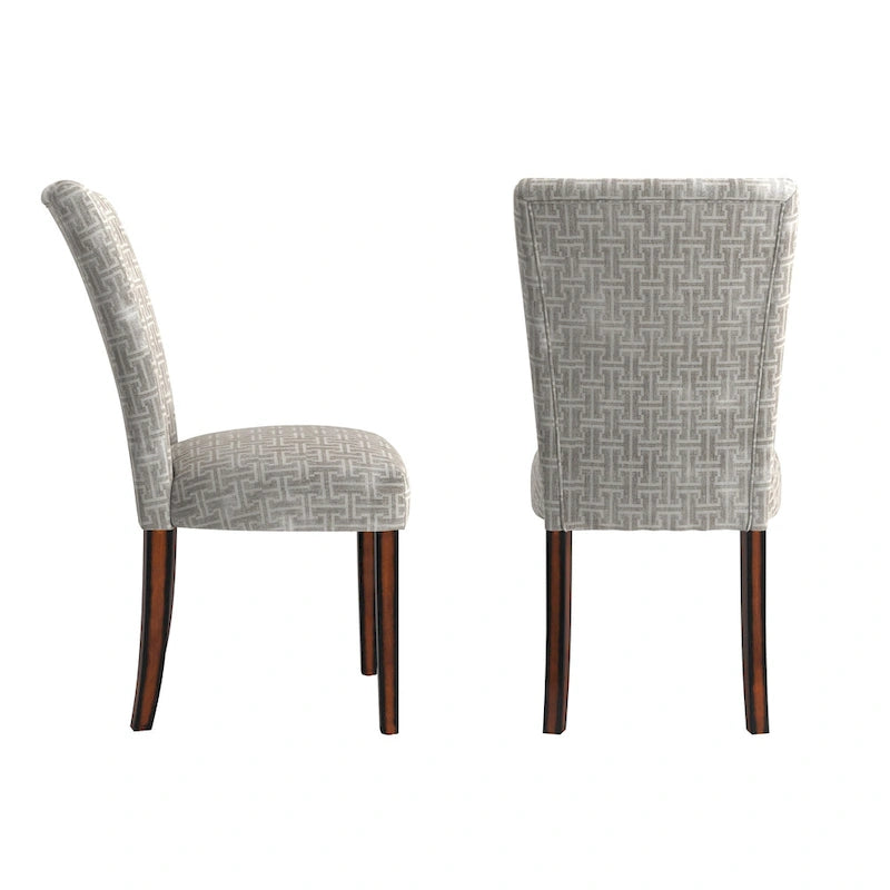 Sedie da pranzo Parsons con stampa (set da 2)