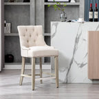 Sgabello da bancone/bar imbottito con bottoni trapuntati da 24"