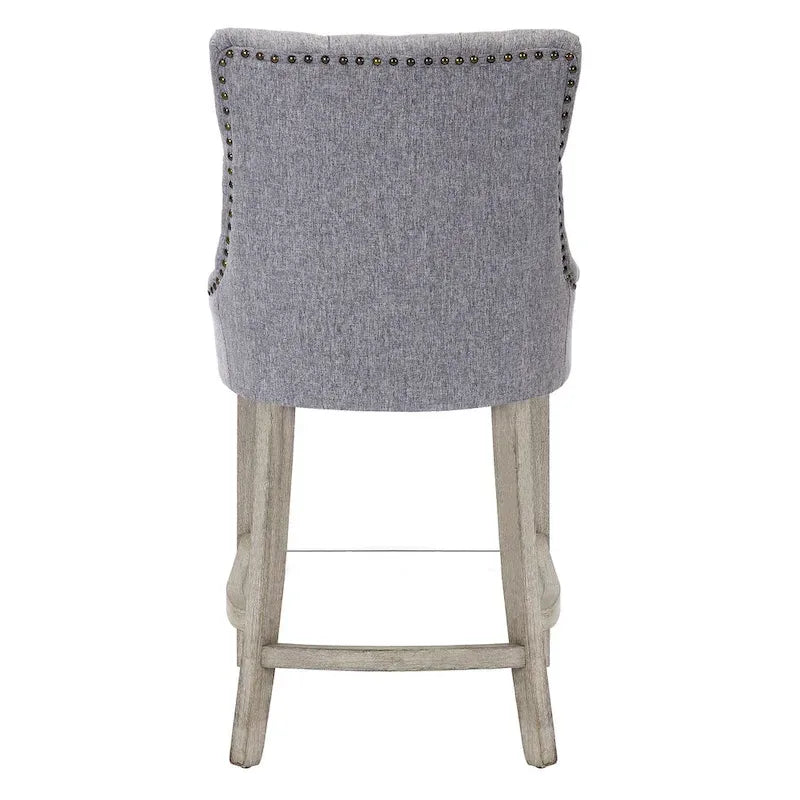 Sgabello da bancone/bar imbottito con bottoni trapuntati da 24"