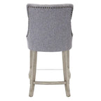 Sgabello da bancone/bar imbottito con bottoni trapuntati da 24"