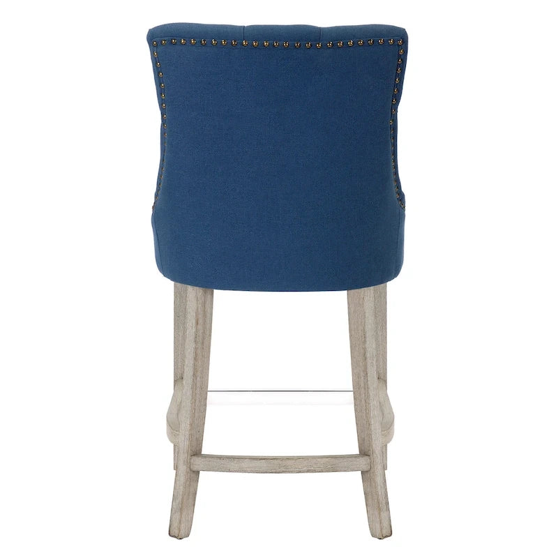 Sgabello da bancone/bar imbottito con bottoni trapuntati da 24"