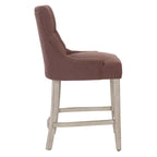Sgabello da bancone/bar imbottito con bottoni trapuntati da 24"