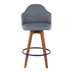 Sgabello da bancone girevole Mid-Century Modern