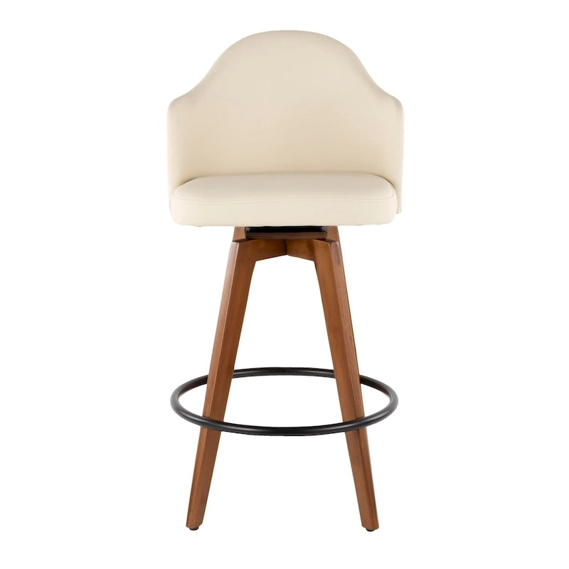 Sgabello da bancone girevole Mid-Century Modern