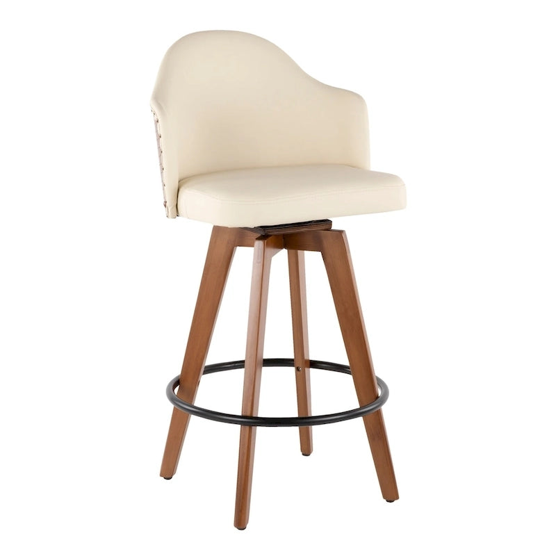 Sgabello da bancone girevole Mid-Century Modern