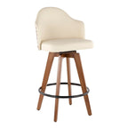 Sgabello da bancone girevole Mid-Century Modern