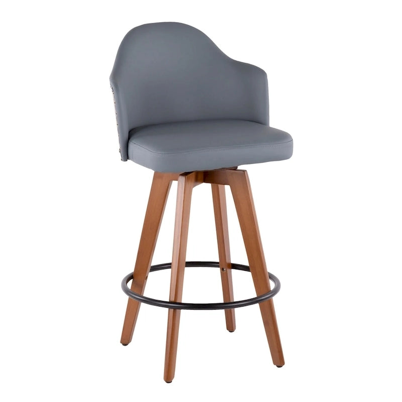 Sgabello da bancone girevole Mid-Century Modern