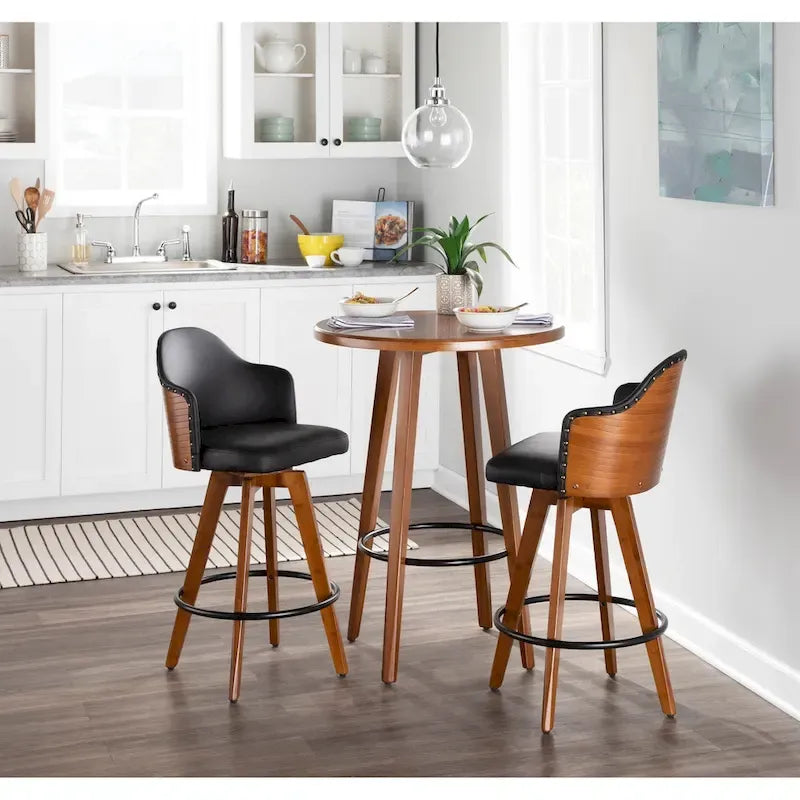 Sgabello da bancone girevole Mid-Century Modern