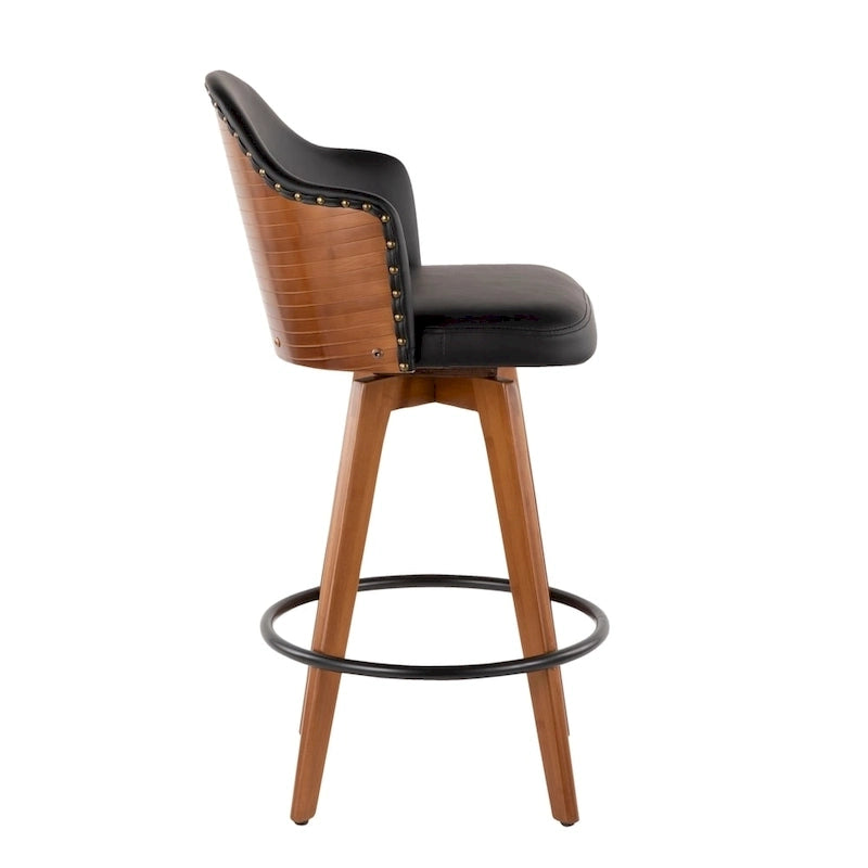 Sgabello da bancone girevole Mid-Century Modern