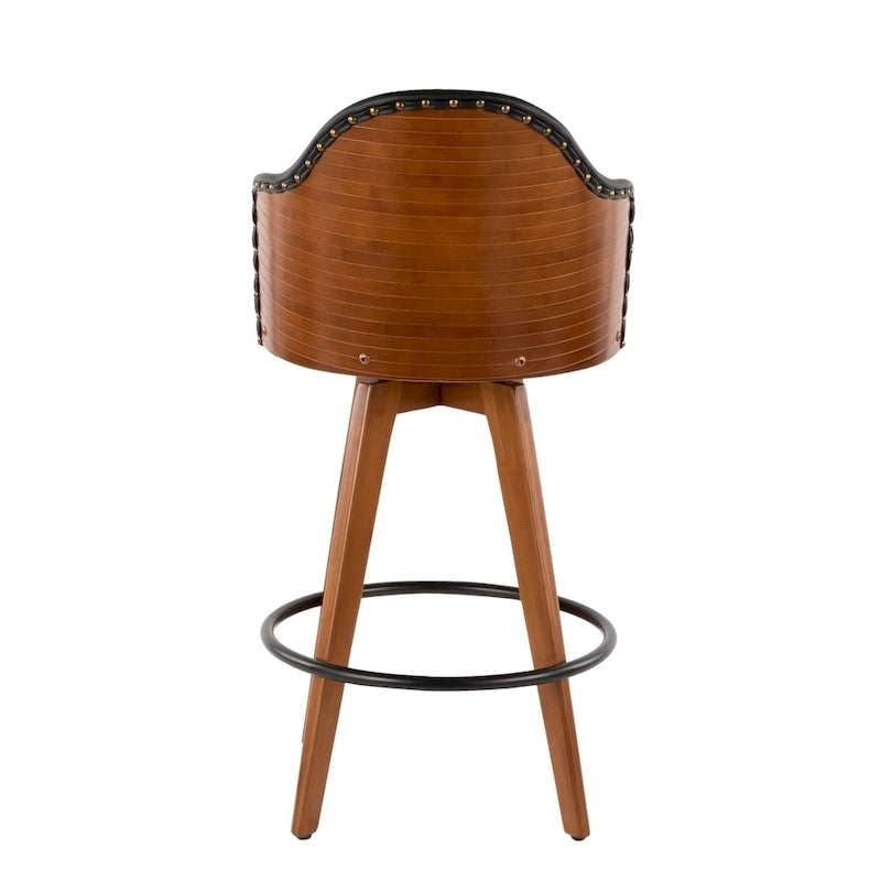 Sgabello da bancone girevole Mid-Century Modern