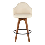 Sgabello da bancone girevole Mid-Century Modern