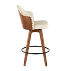 Sgabello da bancone girevole Mid-Century Modern