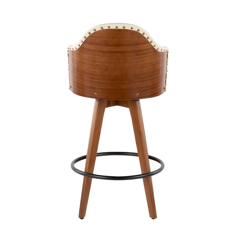 Sgabello da bancone girevole Mid-Century Modern