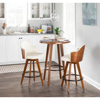 Sgabello da bancone girevole Mid-Century Modern