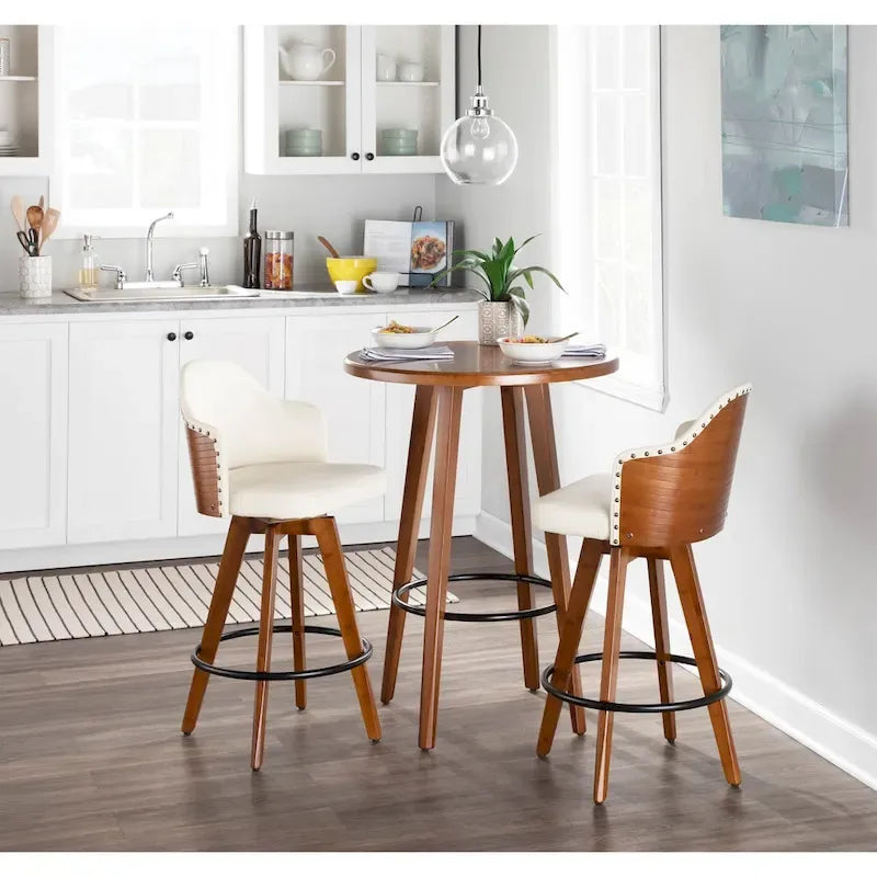 Sgabello da bancone girevole Mid-Century Modern