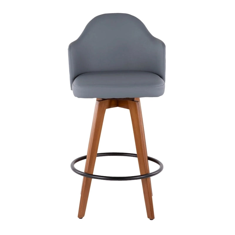 Sgabello da bancone girevole Mid-Century Modern