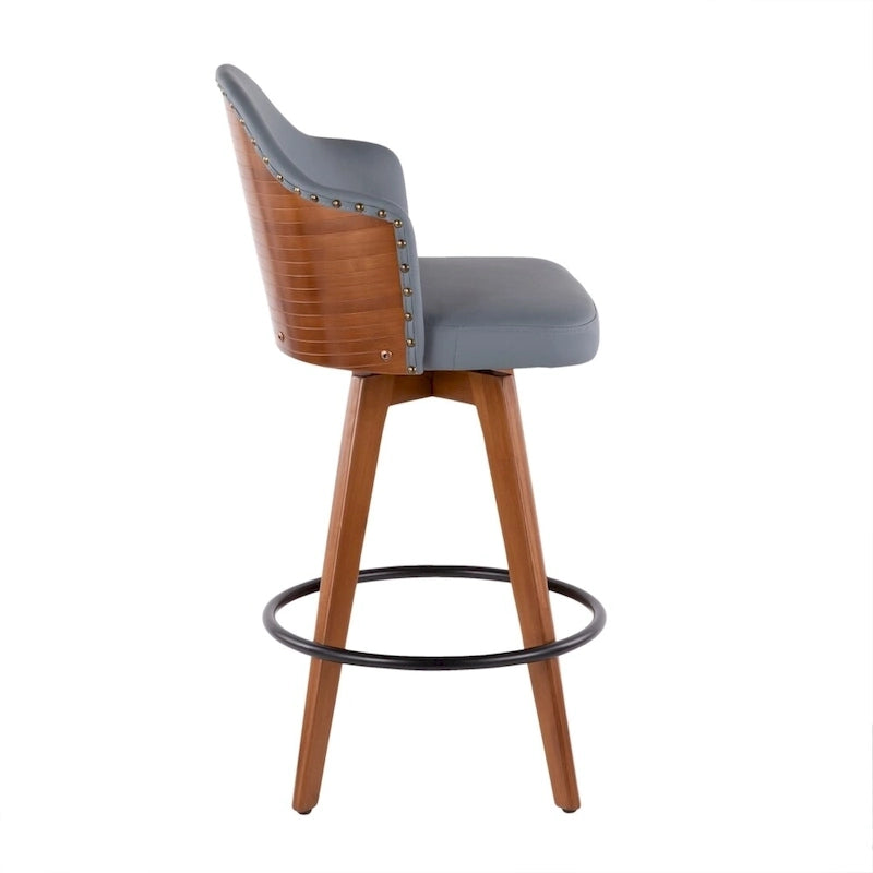 Sgabello da bancone girevole Mid-Century Modern