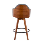 Sgabello da bancone girevole Mid-Century Modern