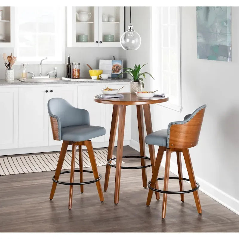Sgabello da bancone girevole Mid-Century Modern