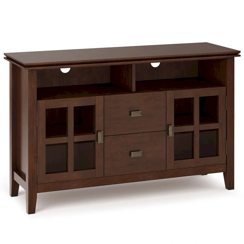 Mobile TV contemporaneo Stratford, largo 48 pollici, marrone rossiccio, per TV fino a 55 pollici