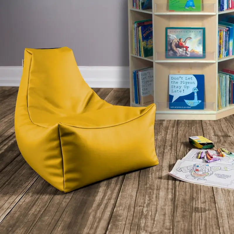 Poltrona Sacco per Bambini - Vinile Premium, Colori Multipli