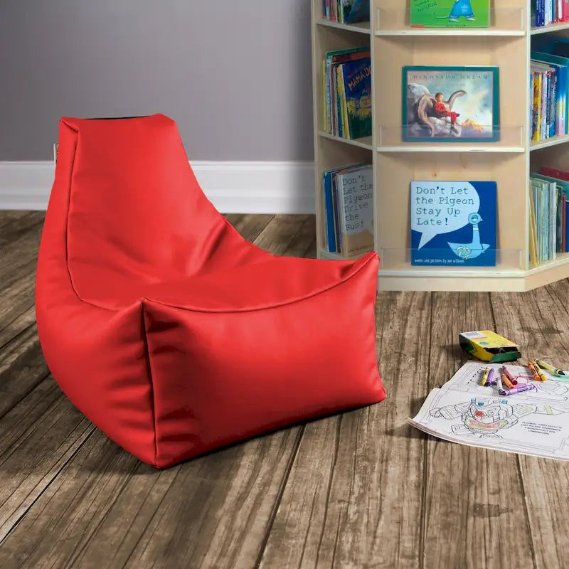 Poltrona Sacco per Bambini - Vinile Premium, Colori Multipli