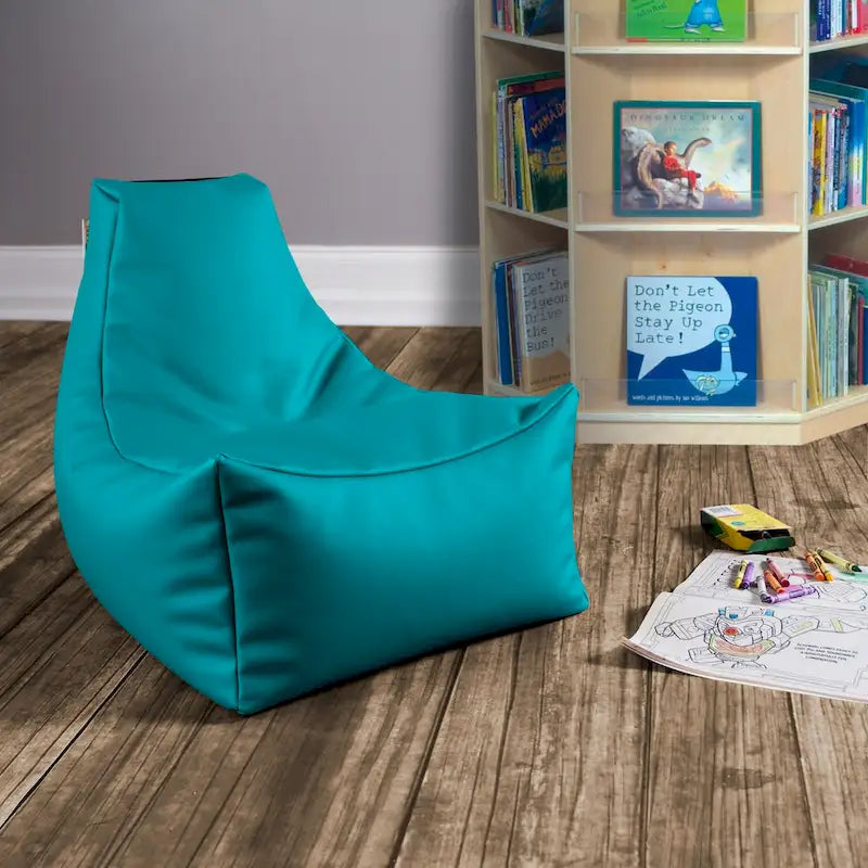 Poltrona Sacco per Bambini - Vinile Premium, Colori Multipli