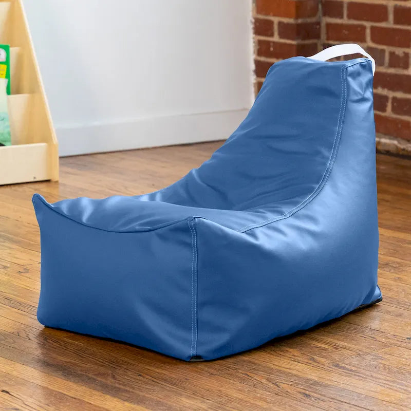 Poltrona Sacco per Bambini - Vinile Premium, Colori Multipli