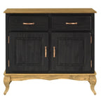 Credenza a buffet in legno con finitura a cera colorata