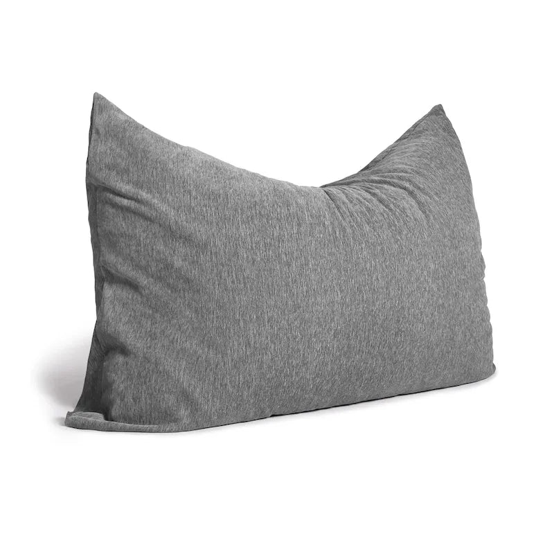 Pouf a sacco lungo in ciniglia da pavimento