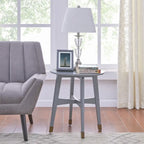 Tavolino rotondo in legno stile Mid-Century Modern