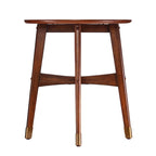 Tavolino rotondo in legno stile Mid-Century Modern