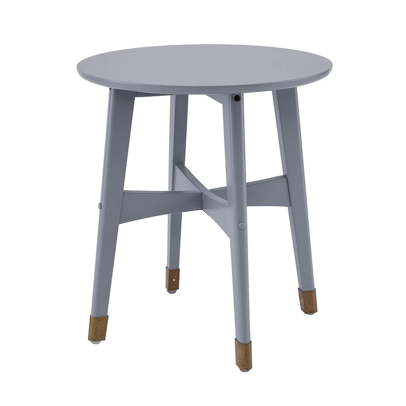 Tavolino rotondo in legno stile Mid-Century Modern