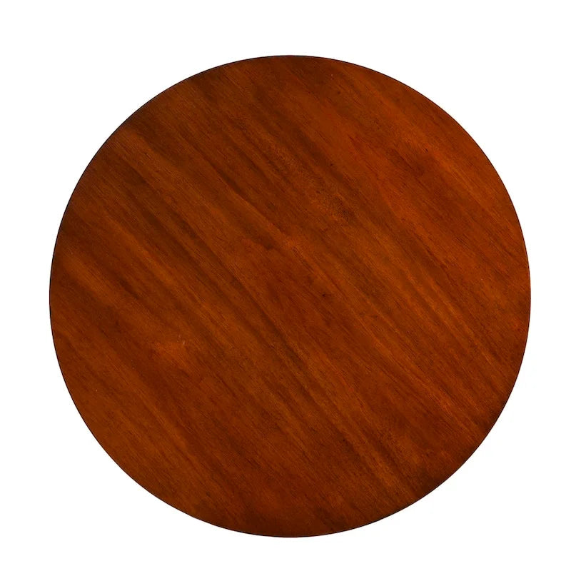 Tavolino rotondo in legno stile Mid-Century Modern