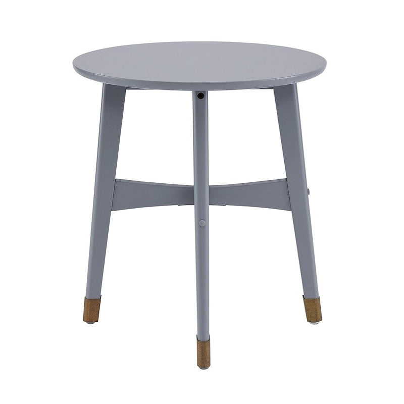 Tavolino rotondo in legno stile Mid-Century Modern