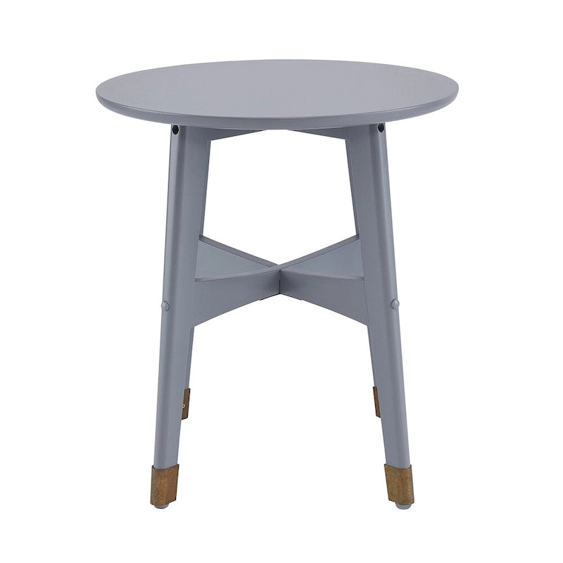 Tavolino rotondo in legno stile Mid-Century Modern