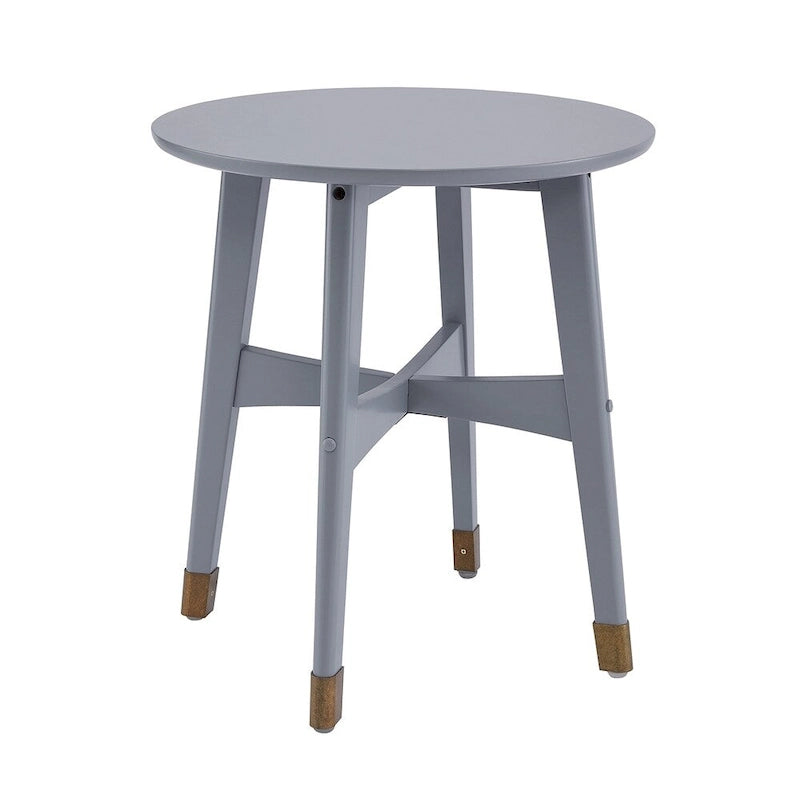 Tavolino rotondo in legno stile Mid-Century Modern