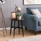 Tavolino rotondo in legno stile Mid-Century Modern