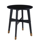 Tavolino rotondo in legno stile Mid-Century Modern