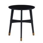 Tavolino rotondo in legno stile Mid-Century Modern