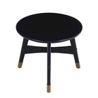 Tavolino rotondo in legno stile Mid-Century Modern
