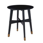 Tavolino rotondo in legno stile Mid-Century Modern