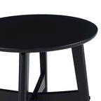 Tavolino rotondo in legno stile Mid-Century Modern